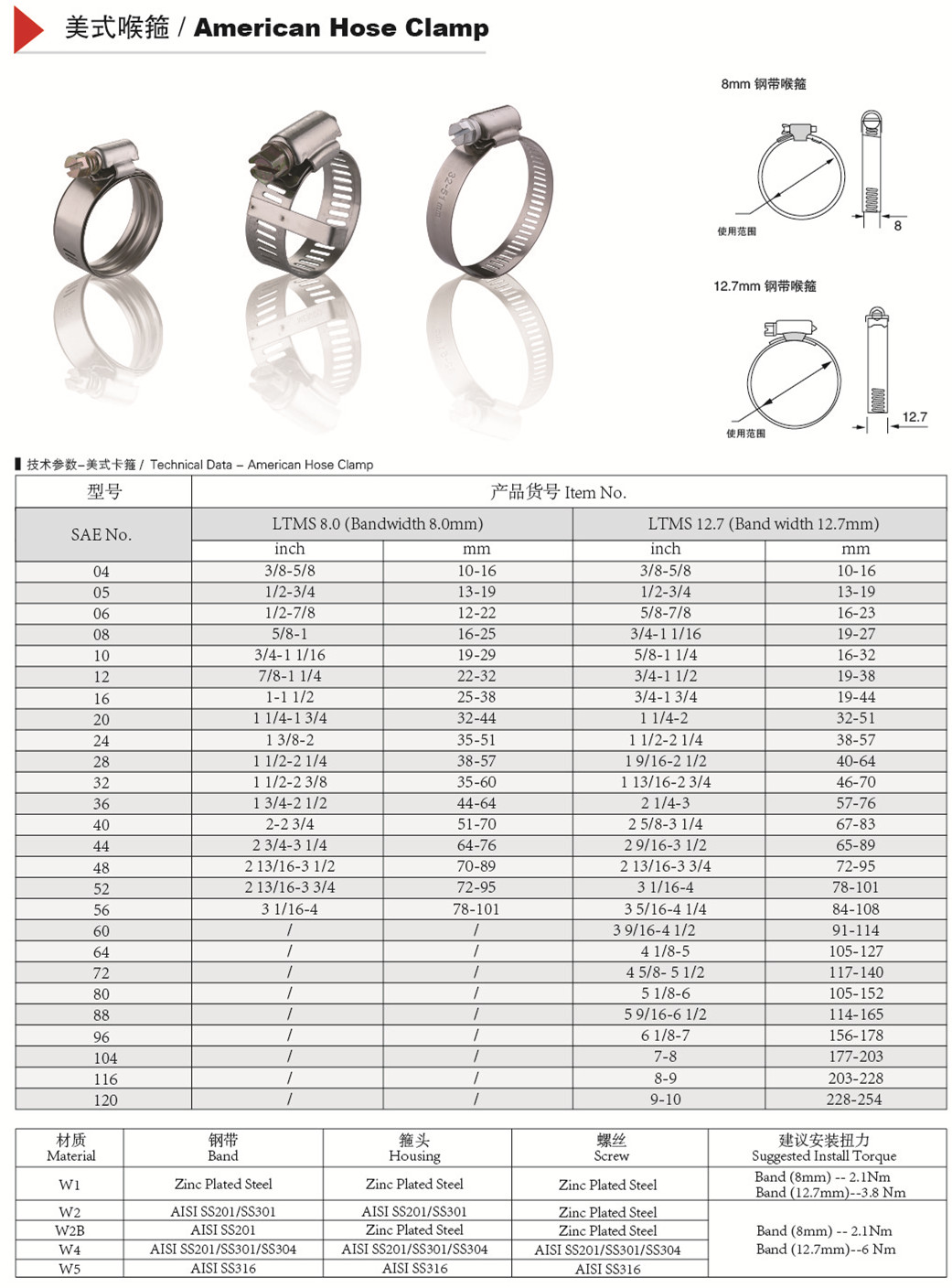 hose clamp set